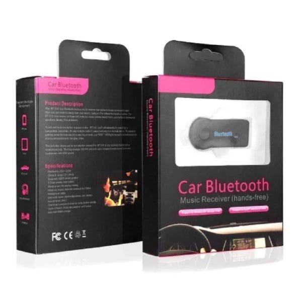Receptor Bluetooth Com Adaptador P2 Para Rádio de Carro Car Bluetooth - 3