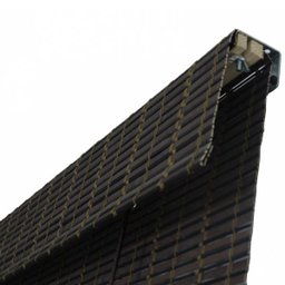 Cortina Romana em Bambu 80larg x 160alt Marrom - 2