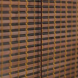 Cortina Romana em Bambu 80larg x 160alt Marrom - 3