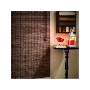 Persiana Romana Bambu 80larg x 160alt Tabaco