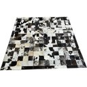 Ver imagem 1 de Tapete de couro marrom café malhado 1,50x1,50 c/b peça 10x10