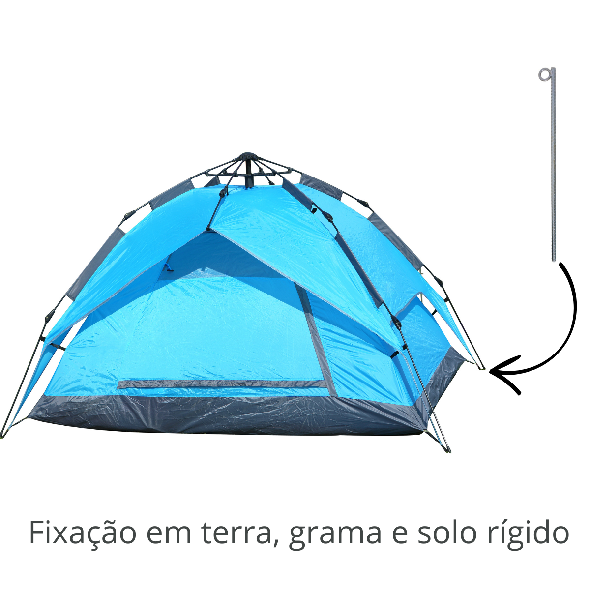 Estaca Para Barraca 20 Cm Aço Ca-50 (4,2mm) Com 18 Unidades - 3