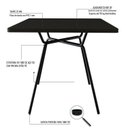 Ver imagem 6 de Mesa para Sala de Jantar Quadrada Barcelona Preto