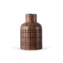Ver imagem 1 de Vaso Decorativo em Resina Estilo Madeira Marrom 17,5cm