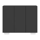 Ver imagem 6 de Gabinete Banheiro 3 Portas 90cm Multimóveis V5031 Preto/Branco