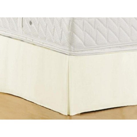 Saia Para Cama Box King Com Pregas Creme Admirare