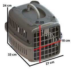 Caixa de Transporte Nº 00 Mini - Cinza- 2842 - 2