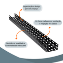 Ver imagem 3 de Eletrocalha Perfurada Tipo U 100x50x3000mm #24 Cor Preta Seb Brasil