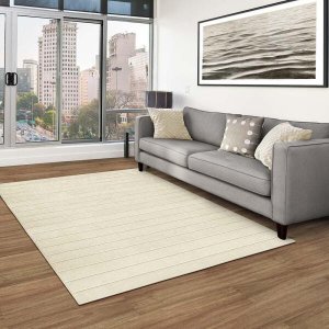 Tapete para Sala Chevron Bege 1,50x2,00M São Carlos