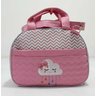 Kit Bolsa Maternidade - Bordada - 05 Peças - Tecido Impermeável - Mappyng Baby - Nuvem Rosa - 2