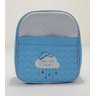 Kit Bolsa Maternidade - Bordada - 05 Peças - Tecido Impermeável - Mappyng Baby - Nuvem Azul Claro - 3