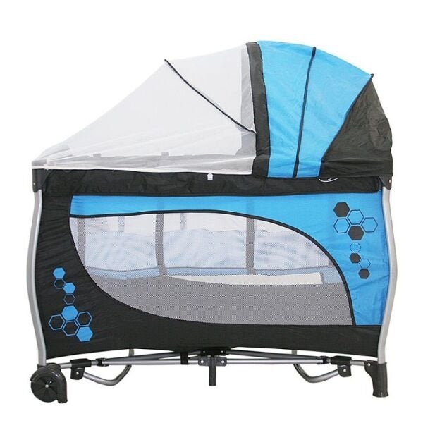 Berço Camping Balanço - Baby Style - Azul - 1