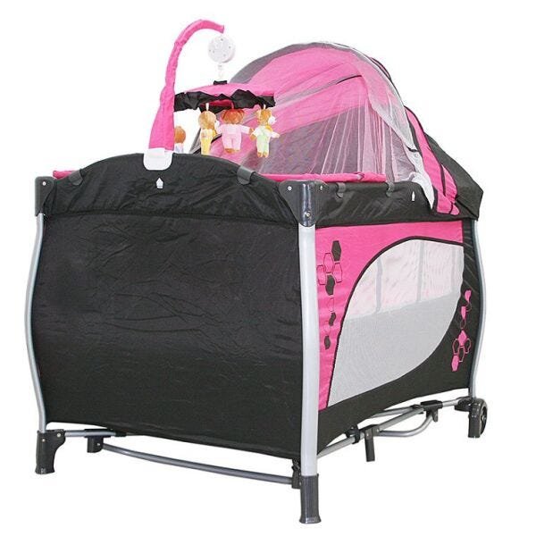 Berço Camping Balanço - Baby Style - Fúcsia - 3
