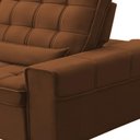 Ver imagem 7 de Sofá Retrátil Reclinável para Sala 3 Lugares 210cm Nebrasca F04 Veludo Terracota - Lyam Decor