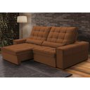 Ver imagem 2 de Sofá Retrátil Reclinável para Sala 3 Lugares 210cm Nebrasca F04 Veludo Terracota - Lyam Decor