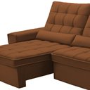 Ver imagem 6 de Sofá Retrátil Reclinável para Sala 3 Lugares 210cm Nebrasca F04 Veludo Terracota - Lyam Decor