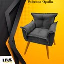Ver imagem 3 de Kit 2 Poltronas Decorativas Rls30p Suede Cinza