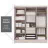 Guarda-roupa Casal 6 Portas 2 Gavetas Internas Paris Maxel - 11
