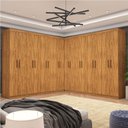 Ver imagem 1 de Closet Casal Duplo Rubi Premium 16 Portas 8 Gavetas