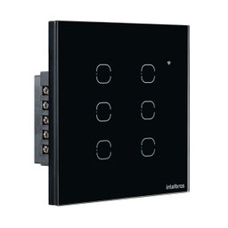 Interruptor Touch Smart Wi-fi Intelbras Ews 1006 Preto - 6