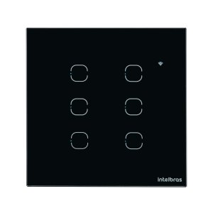 Interruptor Touch Smart Wi-fi Intelbras Ews 1006 Preto