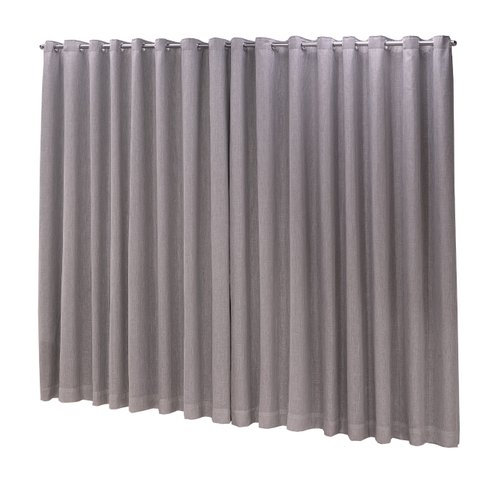 Cortina Blackout com linho 3,00x2,70 Para TRILHO SUÍÇO:Cinza