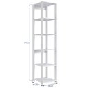 Ver imagem 3 de Estante Livreiro 183cm 05 Prateleiras Branco Proddy Branco