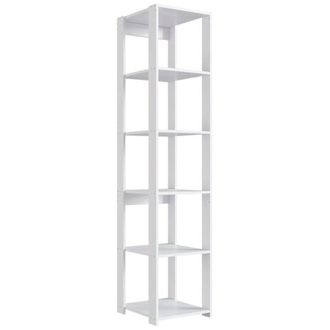 Estante Livreiro 183cm 05 Prateleiras Branco Proddy Branco
