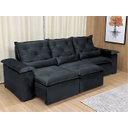 Ver imagem 4 de Sofá Retrátil Reclinável Confortável Várias Cores e Tamanhos Cor:preto;tamanho:2,70