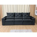 Ver imagem 6 de Sofá Retrátil Reclinável Confortável Várias Cores e Tamanhos Cor:preto;tamanho:2,70