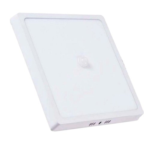 Luminaria Painel Led Sobrepor Quadrada 24W 6500K Branco Com Sensor AVANT