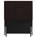 Ver imagem 1 de Cabeceira Cama Box Solteiro Canada 90 Cm Sintético Cor Marrom