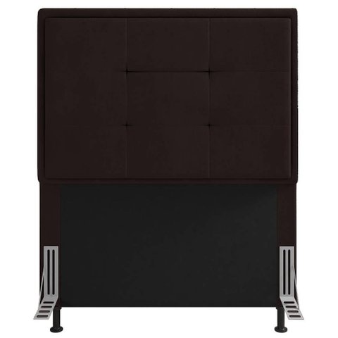 Cabeceira Cama Box Solteiro Canada 90 Cm Sintético Cor Marrom