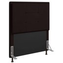 Ver imagem 3 de Cabeceira Cama Box Solteiro Canada 90 Cm Sintético Cor Marrom