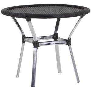 Mesa Emily com o Tampo Tramado em Alumínio para Área, Jardim Trama Original