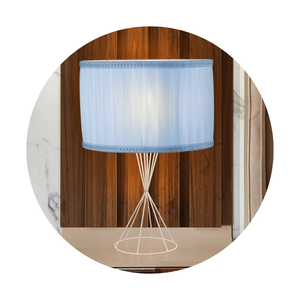 Abajur Luminária De Quarto Infantil AzulRosa:Azul