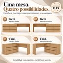 Ver imagem 7 de Conjunto Escritório com Mesa em L 6 Gavetas e Cadeira Giratória Multimóveis MCR6116 Madeirado/