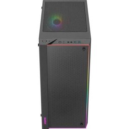 Gabinete Gamer Aerocool Skribble Preto Rgb Lateral Vidro - 9