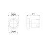 Acabamento Riva Registro Docolbase 3/4 Chrome- Docol - 2