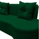 Ver mais imagens de Sofá 2 Lugares Orgânico Curvo Madrid 150cm Bouclé Verde