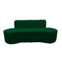 Ver imagem 4 de Sofá 2 Lugares Orgânico Curvo Madrid 150cm Bouclé Verde
