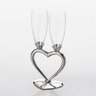Jogo de Taças Champagne Vidro Coração 175ml 2 Peças Lyor - 1