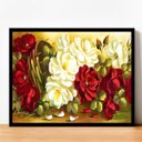 Ver imagem 2 de Quadro Pintura Rosas Arte Moldura Preta 60x40cm