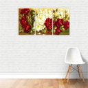 Ver imagem 2 de Quadro Pintura Rosas Arte Canvas 125x65cm