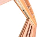 Ver imagem 5 de Porta Balcão Correr Madeira Padrão Cedro Diamante em Arco Bat. 14 Cm-2.35(a)x2.20(l)