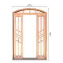 Ver imagem 7 de Porta Balcão Correr Madeira Padrão Cedro Diamante em Arco Bat. 14 Cm-2.35(a)x2.20(l)