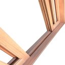 Ver imagem 6 de Porta Balcão Correr Madeira Padrão Cedro Diamante em Arco Bat. 14 Cm-2.35(a)x2.20(l)