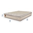Ver imagem 5 de Colchão Queen Size 158x198x38 Prorelax Ouro Molas Ensacadas Pillow Top Viscoelástico Double Face