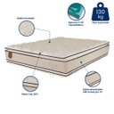 Ver imagem 4 de Colchão Queen Size 158x198x38 Prorelax Ouro Molas Ensacadas Pillow Top Viscoelástico Double Face