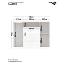 Ver imagem 2 de Cômoda Sapateira 2 Portas 4 Gavetas Master Branco Santos Andirá